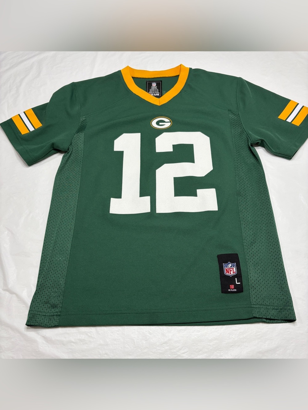 NFL Green Bay Packers Aaron Rodgers #12 Jersey Youth Boys Large 14/16